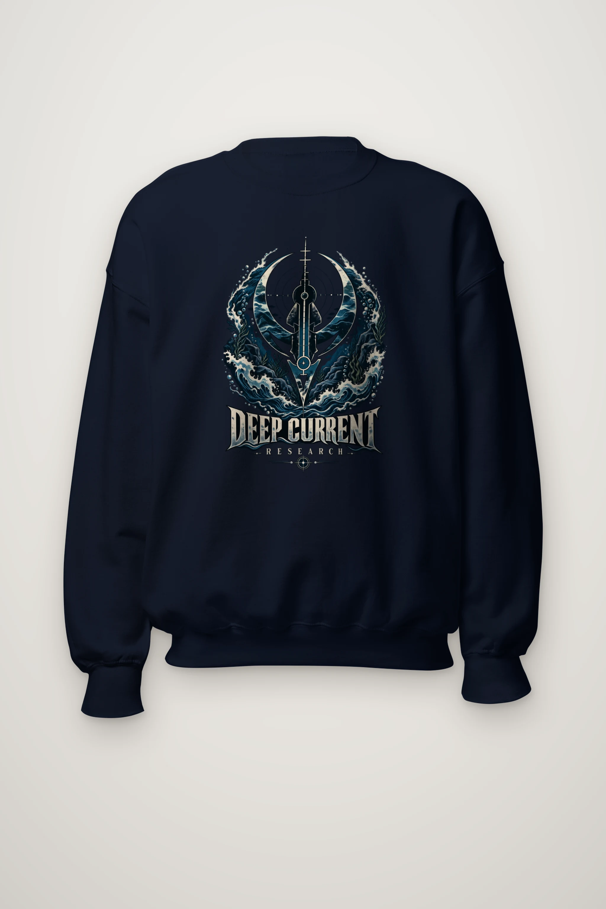 "Deep Current Research" Heavy Blend Unisex Crewneck Sweatshirt