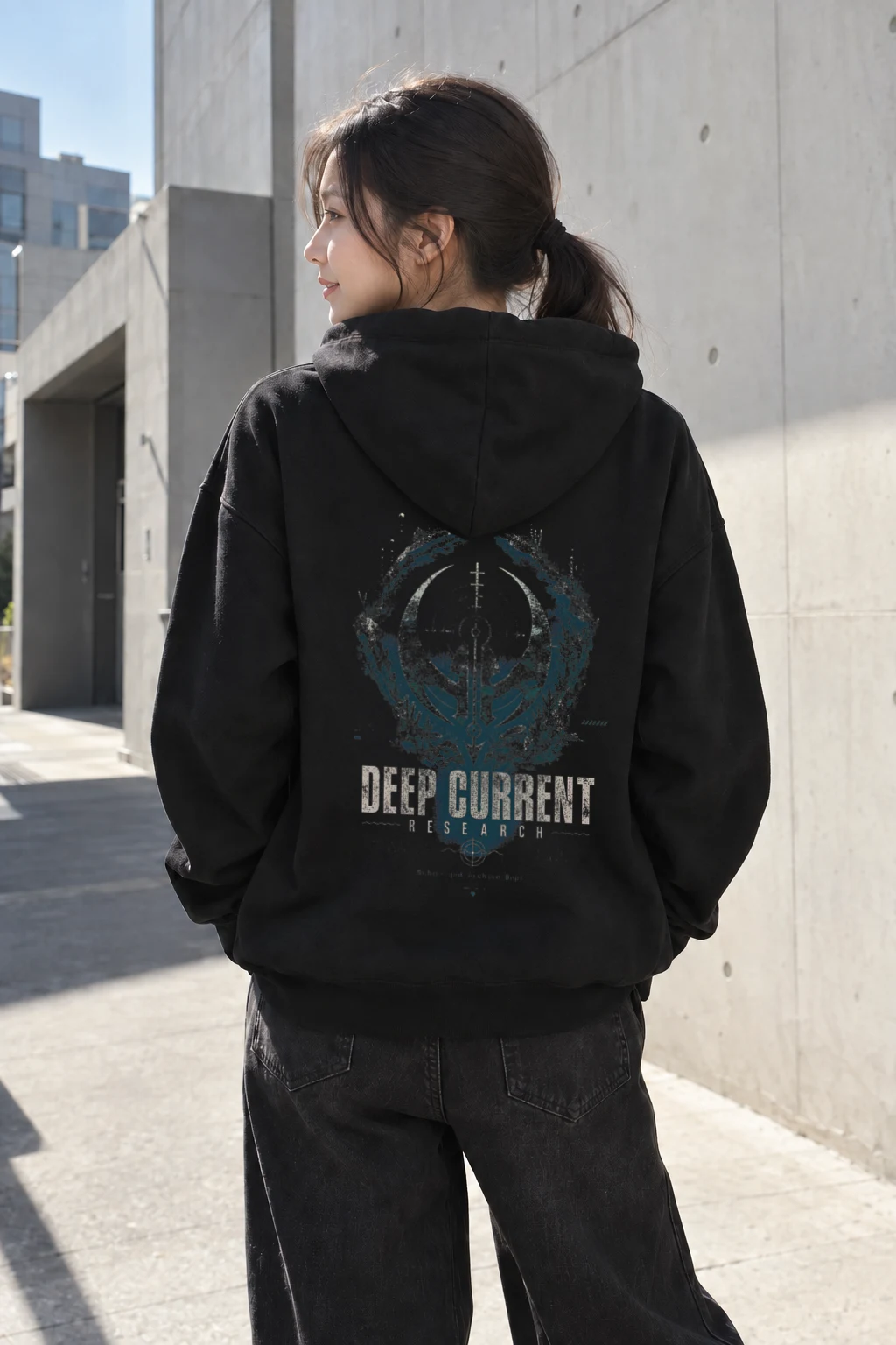 "Deep Current Research" Heavy Blend Unisex Pullover Hoodie | Gildan 18500