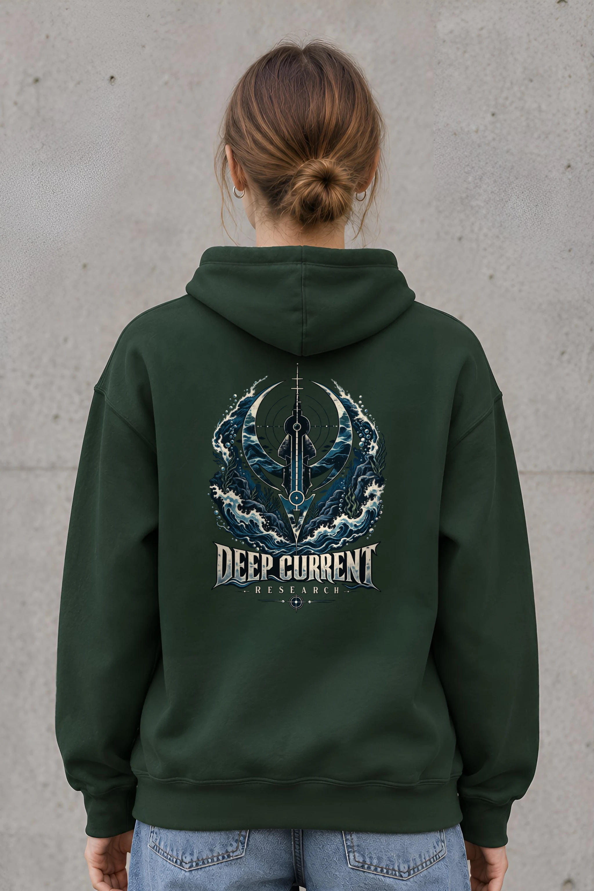 "Deep Current Research" Heavy Blend Unisex Pullover Hoodie