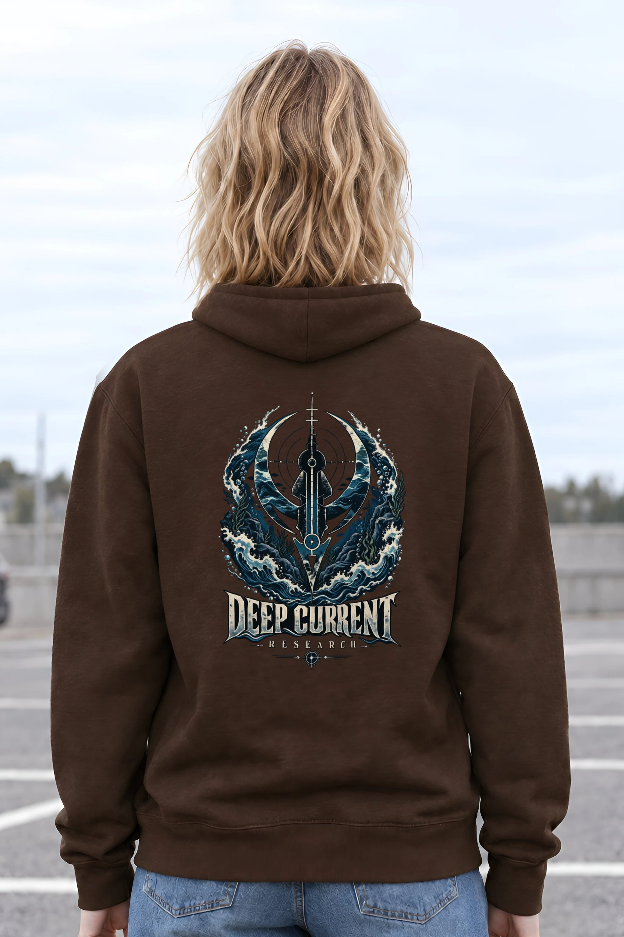 "Deep Current Research" Heavy Blend Unisex Pullover Hoodie
