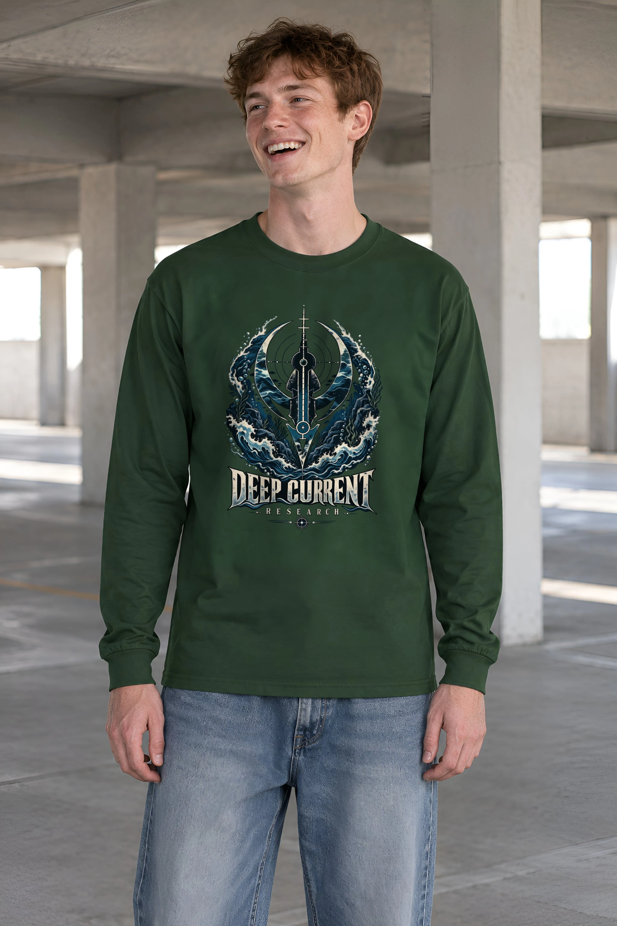 "Deep Current Research" Unisex Longsleeve T-shirt