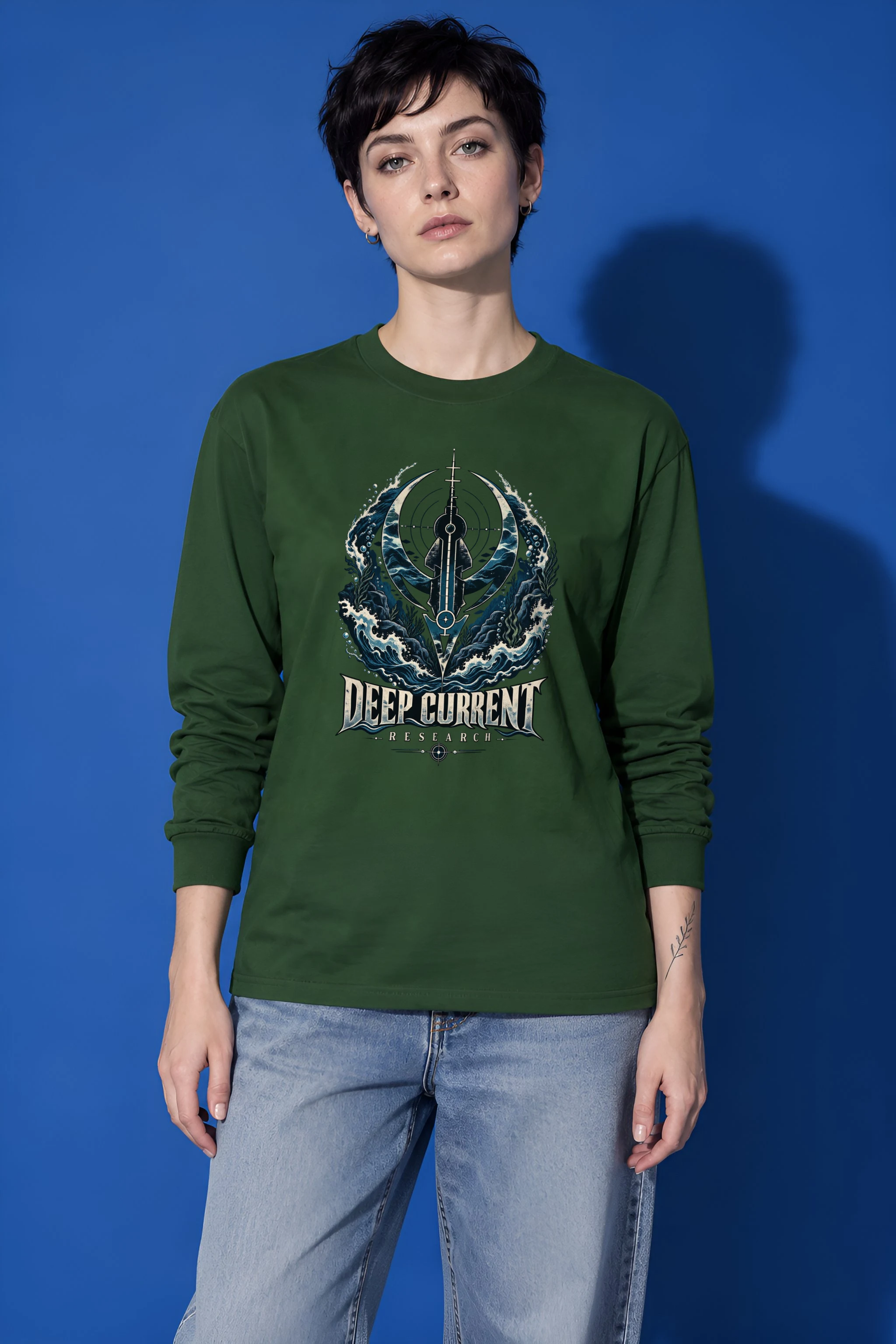 "Deep Current Research" Unisex Longsleeve T-shirt