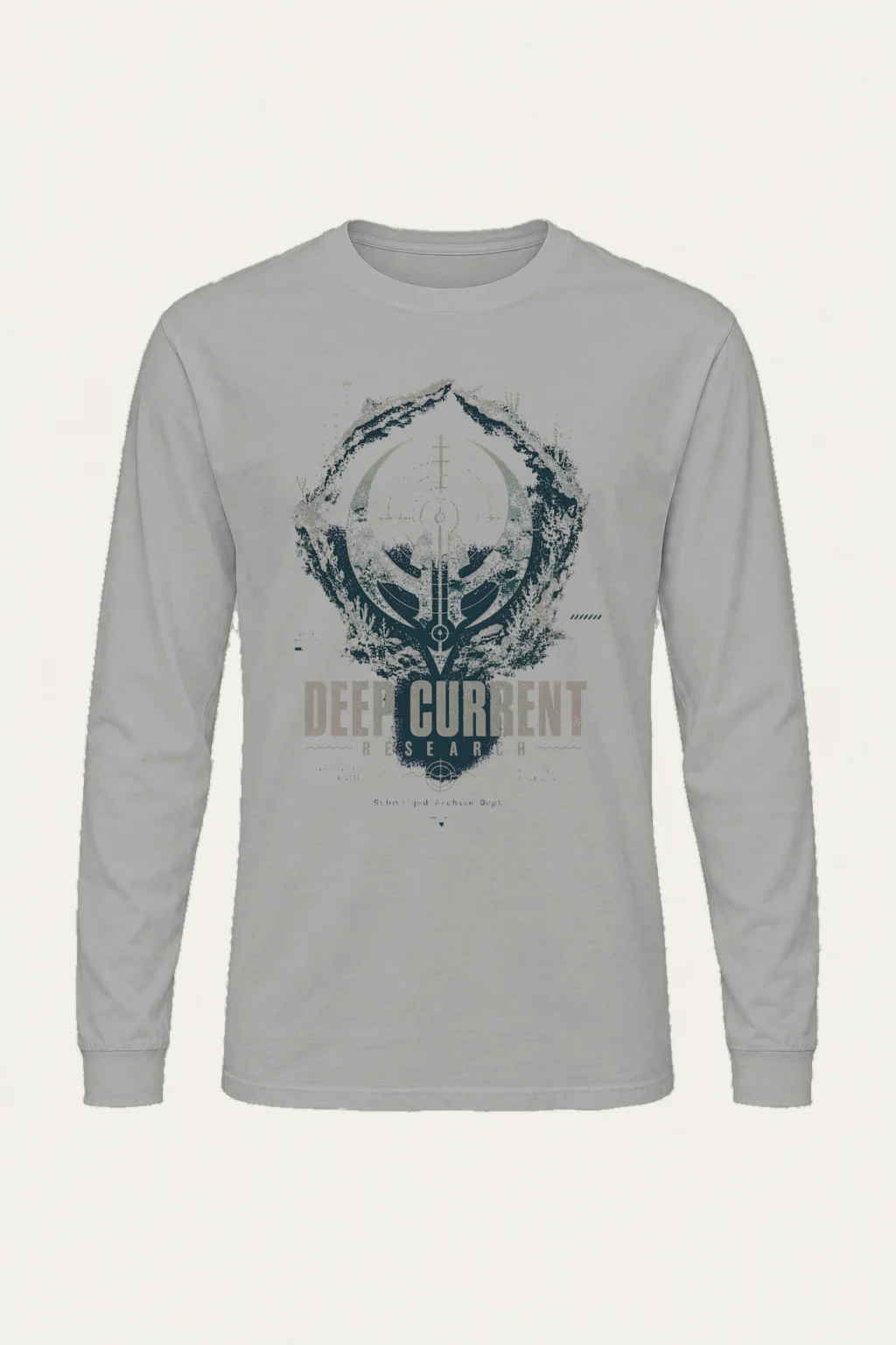 "Deep Current Research" Unisex Longsleeve T-shirt | Gildan 2400