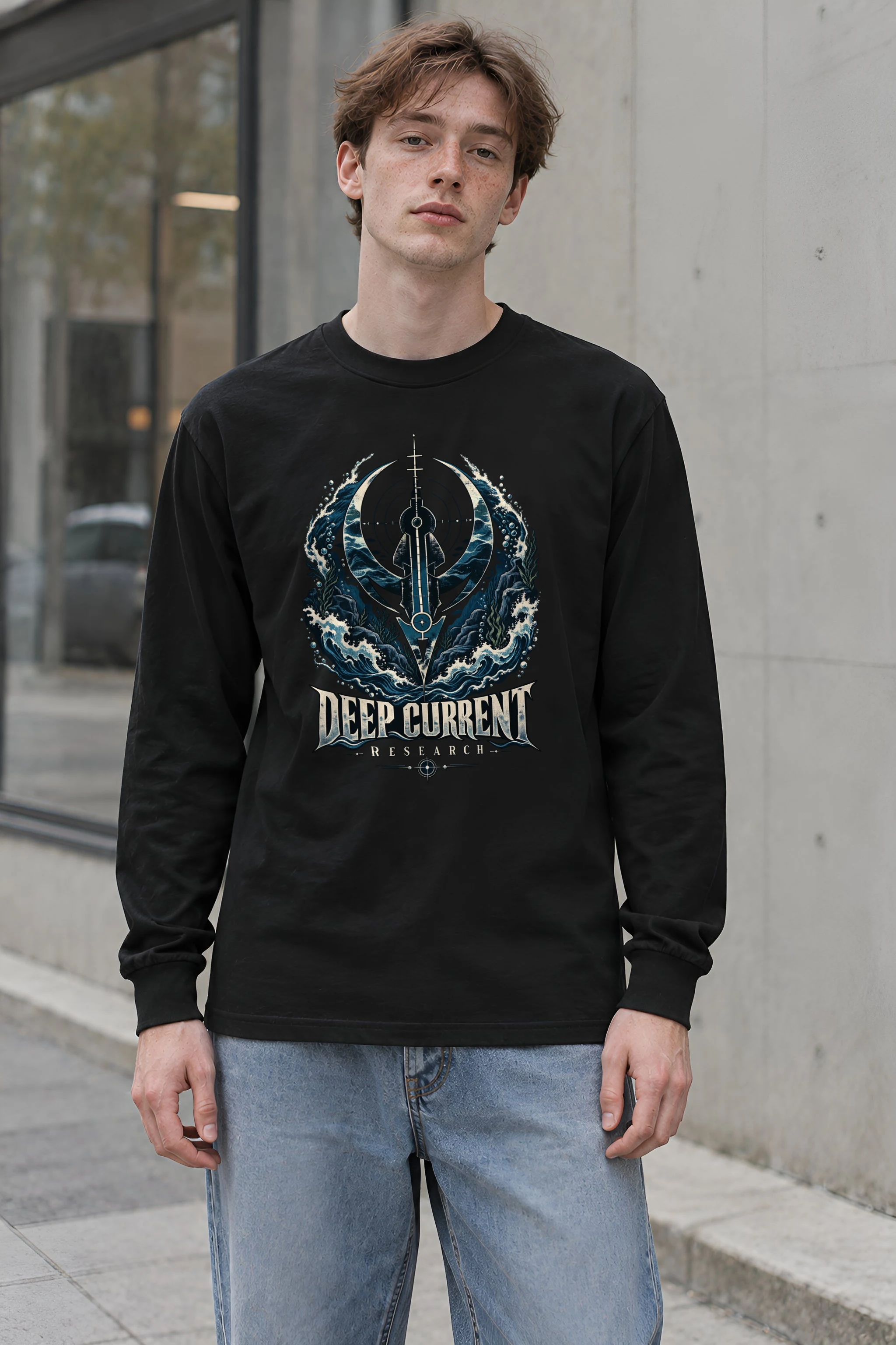 "Deep Current Research" Unisex Longsleeve T-shirt