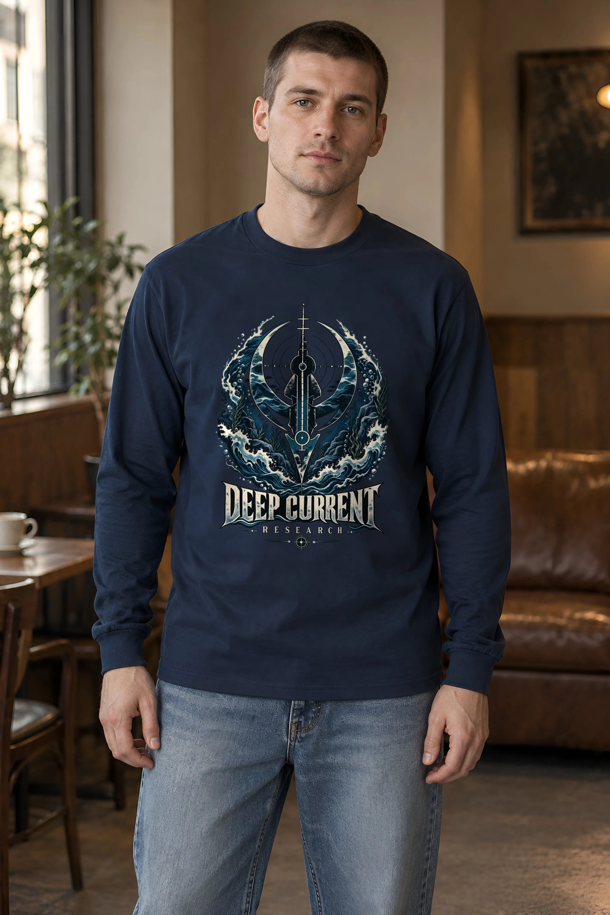 "Deep Current Research" Unisex Longsleeve T-shirt