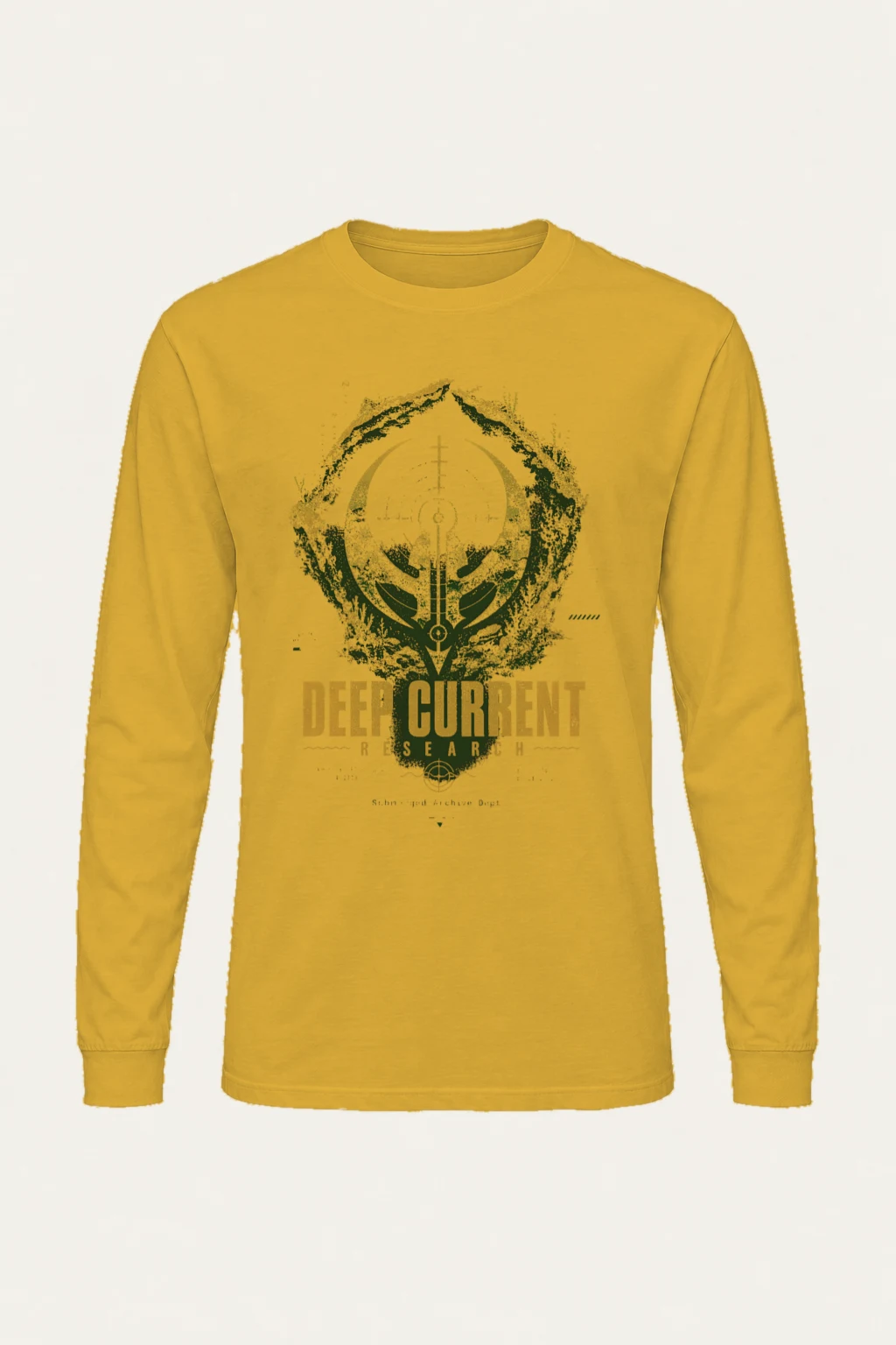 "Deep Current Research" Unisex Longsleeve T-shirt | Gildan 2400