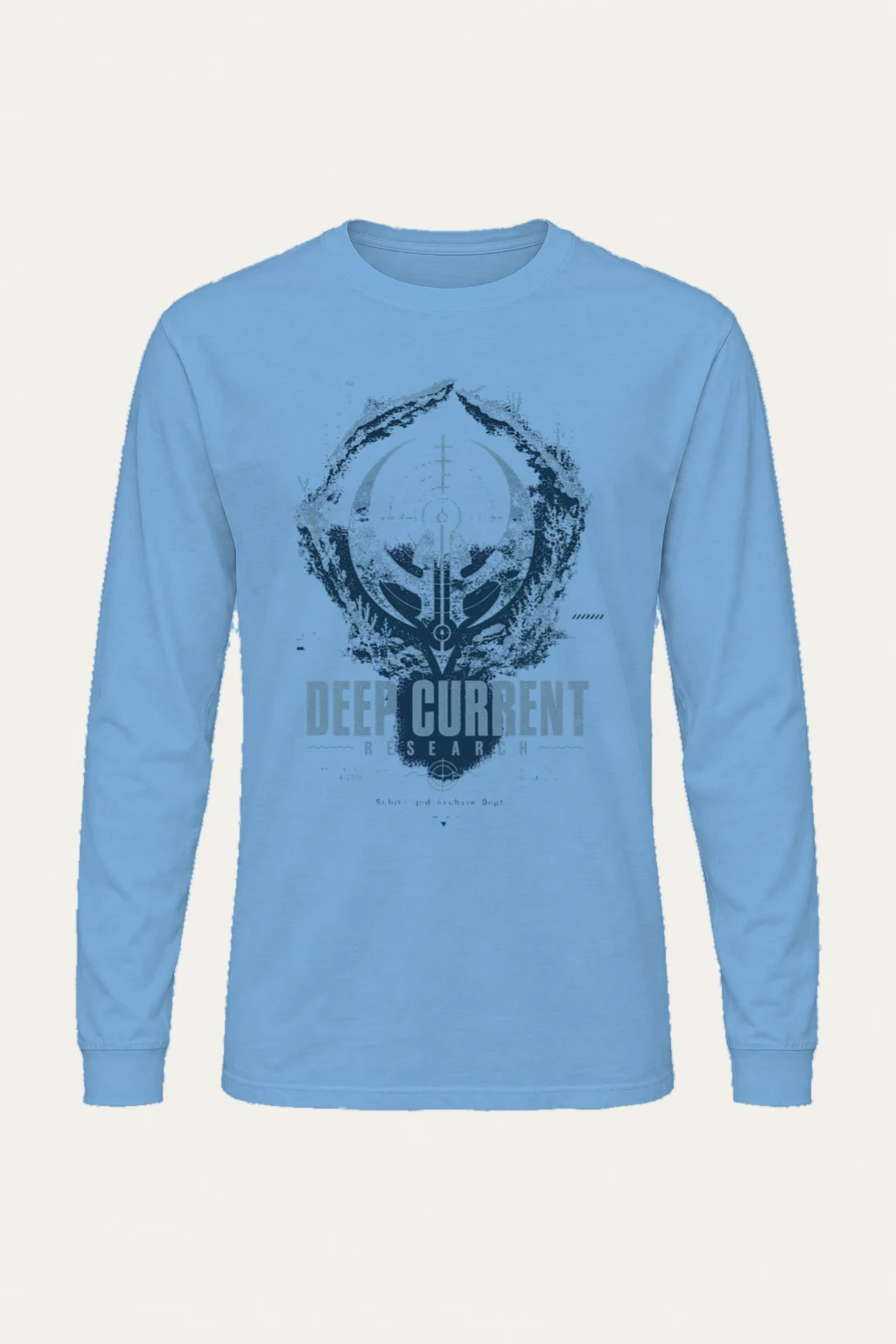 "Deep Current Research" Unisex Longsleeve T-shirt | Gildan 2400