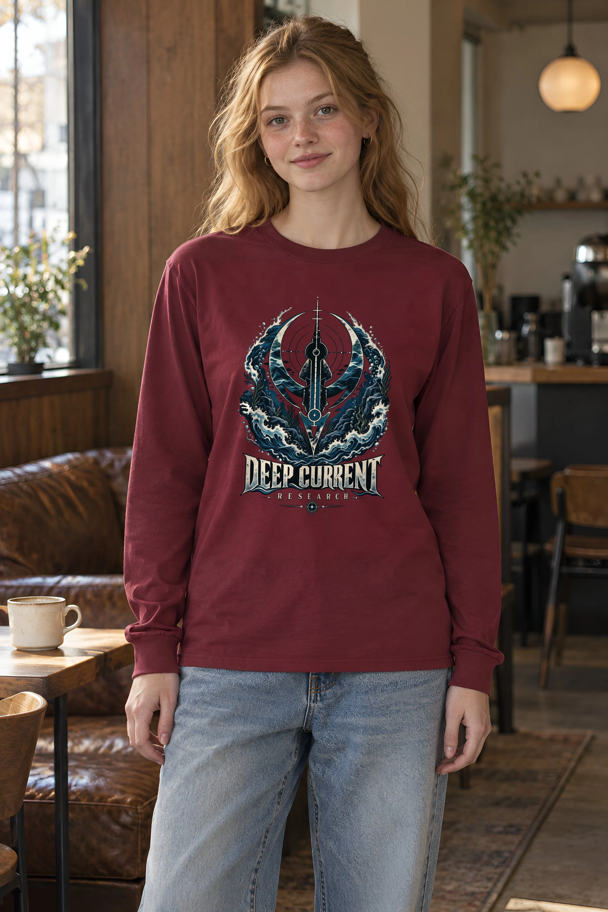 "Deep Current Research" Unisex Longsleeve T-shirt