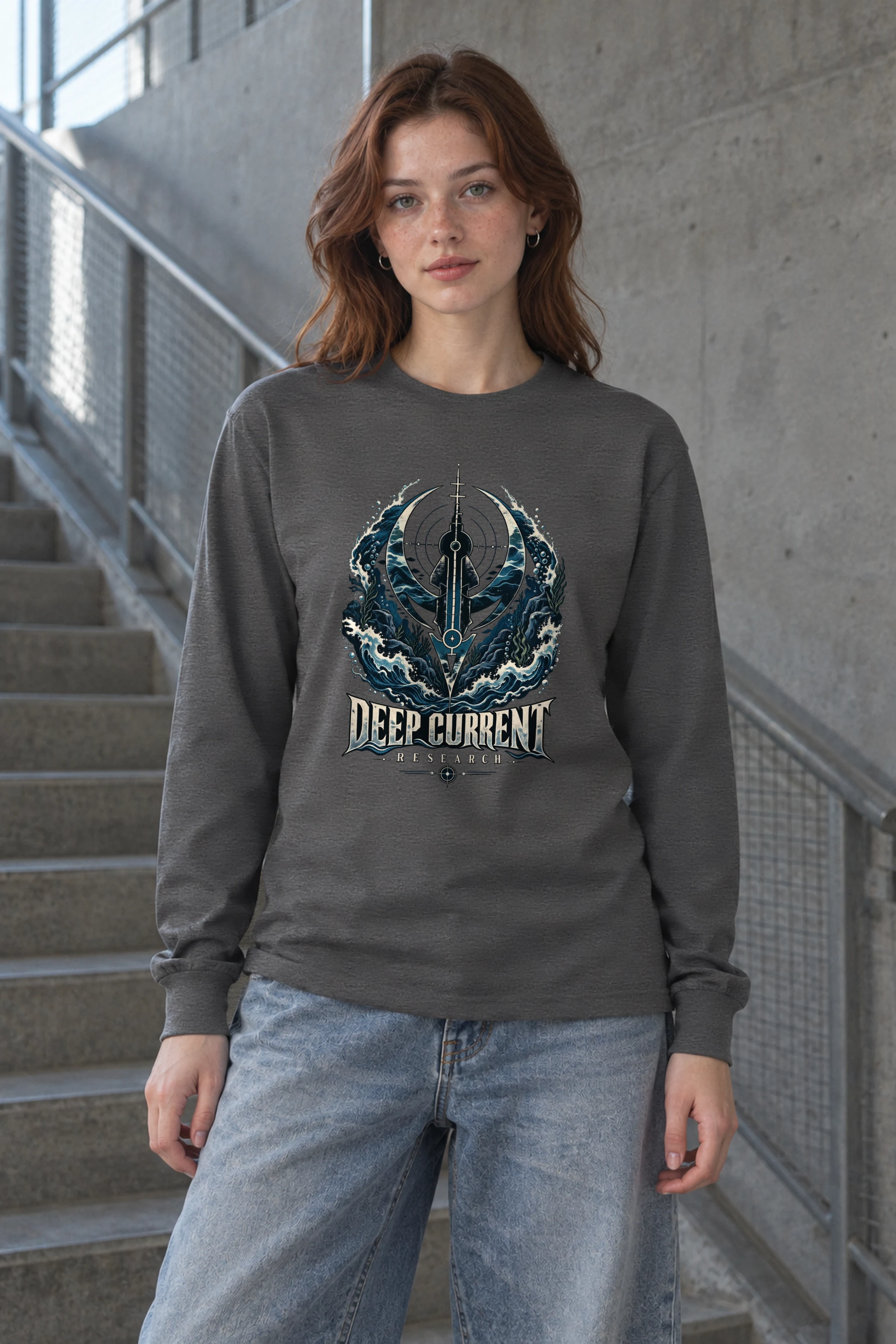 "Deep Current Research" Unisex Longsleeve T-shirt