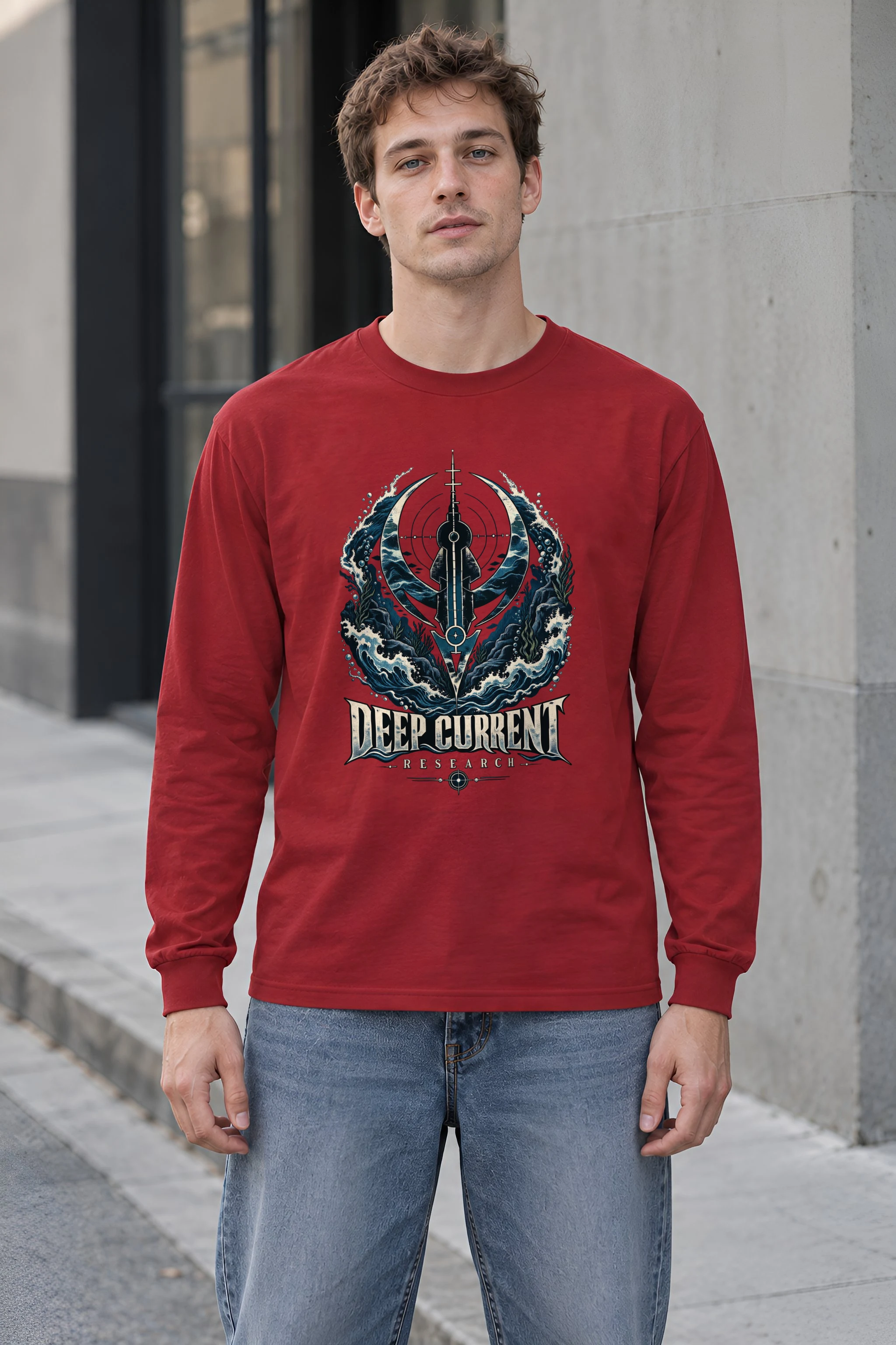 "Deep Current Research" Unisex Longsleeve T-shirt