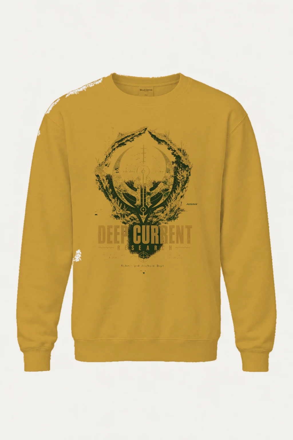 "Deep Current Research" Unisex Sponge Fleece Crewneck Sweatshirt | Bella + Canvas 3901
