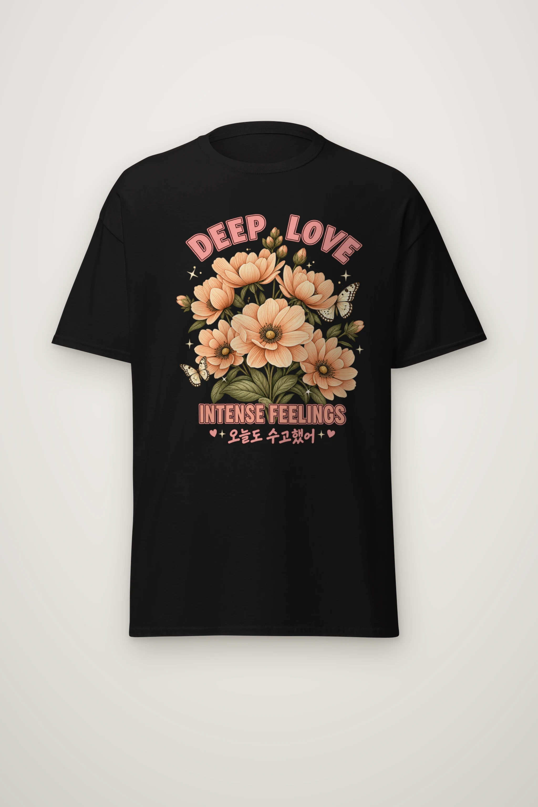 "Deep Love Botanicals" Heavyweight Unisex Crewneck T-shirt