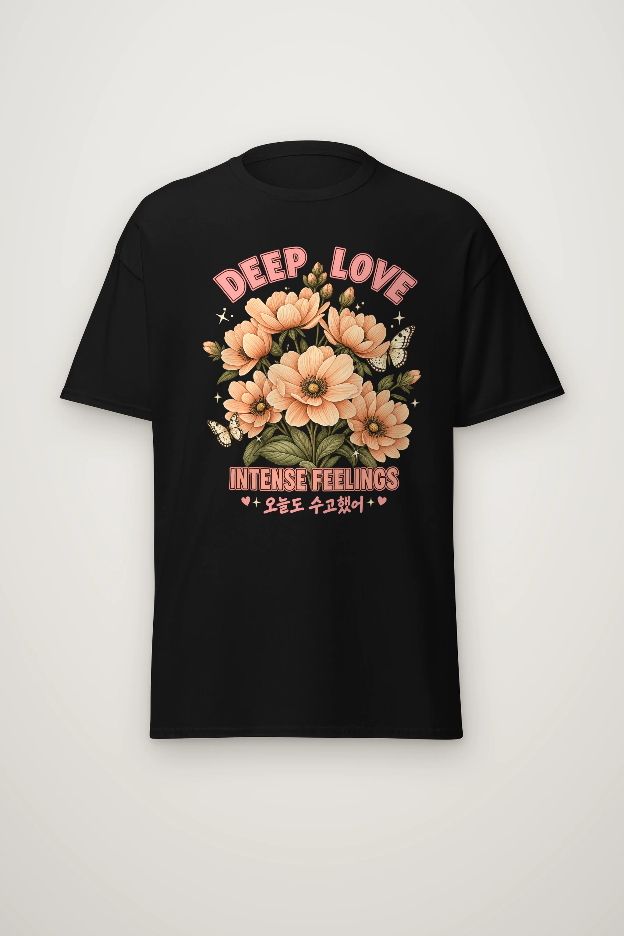 "Deep Love Botanicals" Heavyweight Unisex Crewneck T-shirt