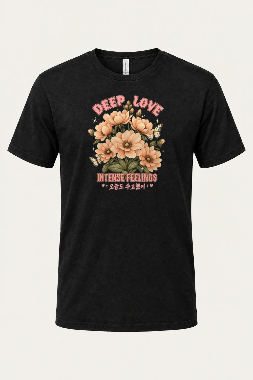 "Deep Love Botanicals" Heavyweight Unisex Crewneck T-shirt | Gildan 5000