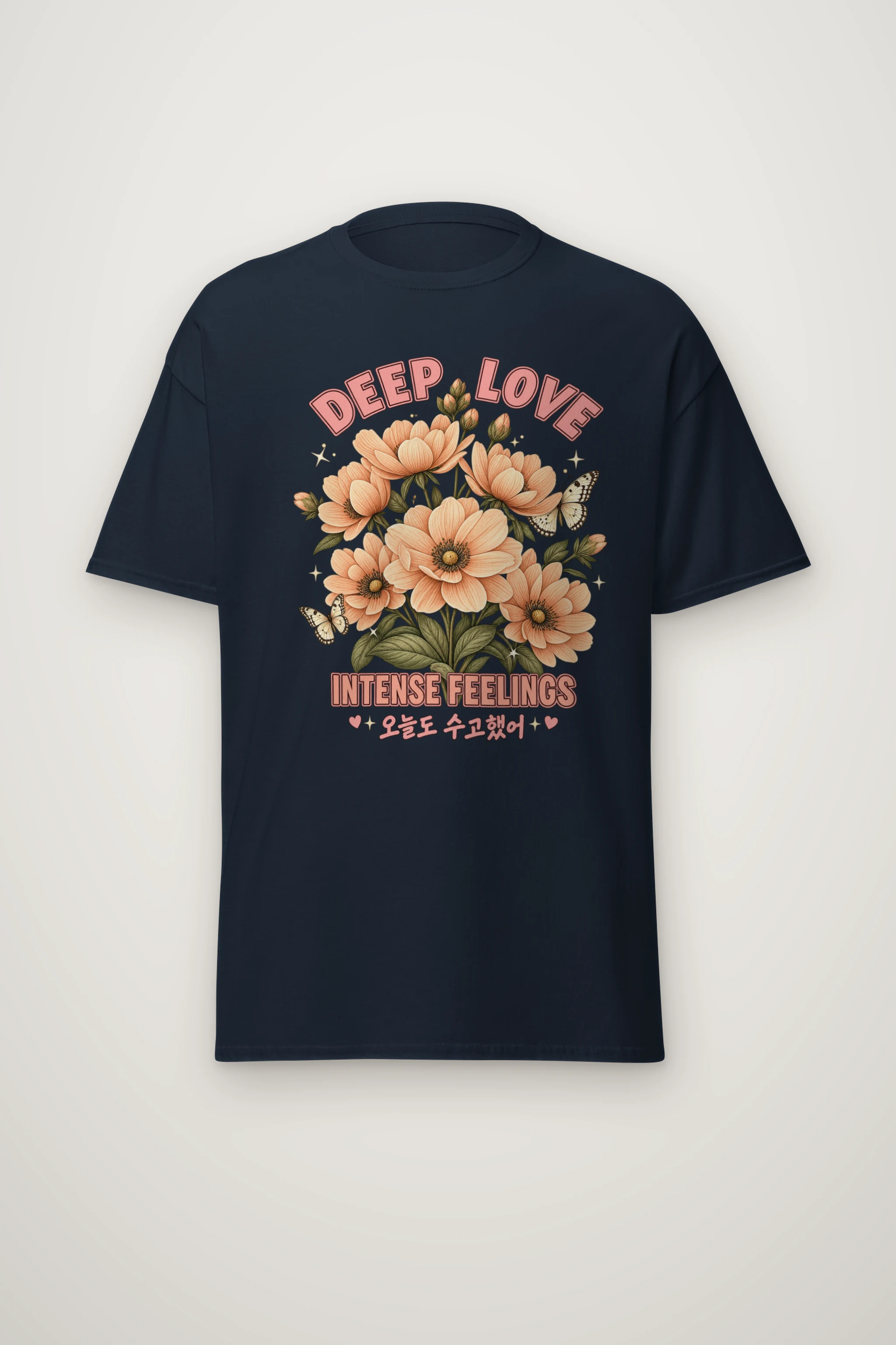 "Deep Love Botanicals" Heavyweight Unisex Crewneck T-shirt