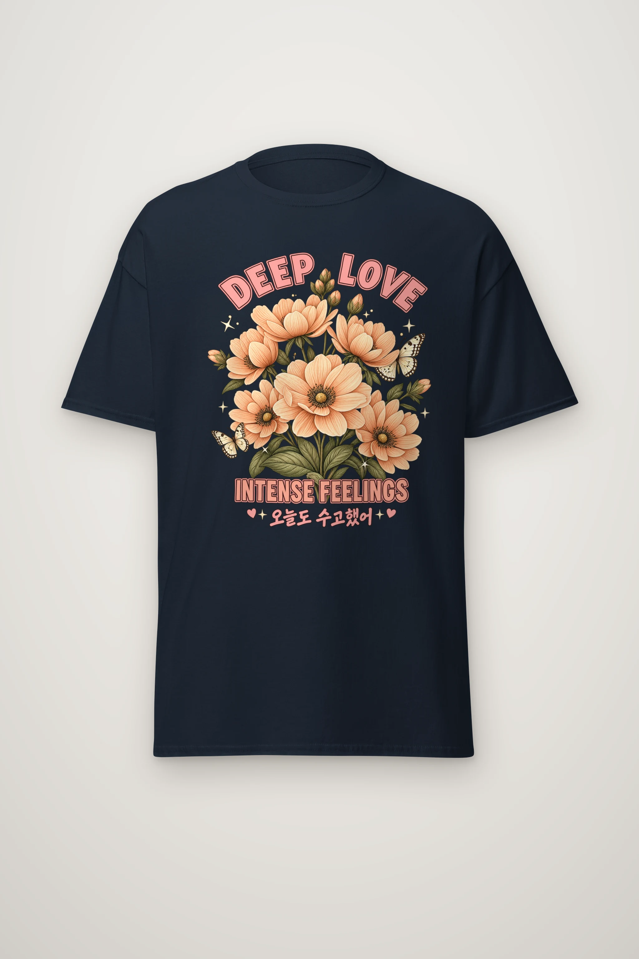 "Deep Love Botanicals" Heavyweight Unisex Crewneck T-shirt