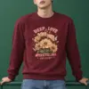 "Deep Love Daisies" Heavy Blend Unisex Crewneck Sweatshirt