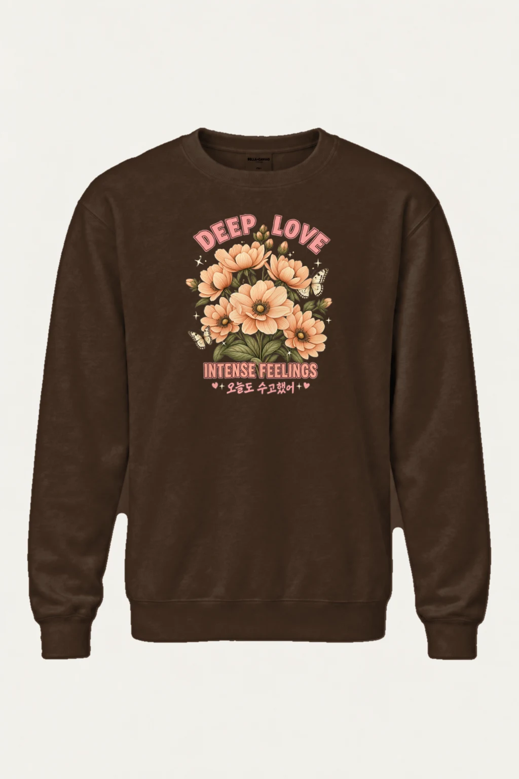 "Deep Love Daisies" Heavy Blend Unisex Crewneck Sweatshirt | Gildan 18000