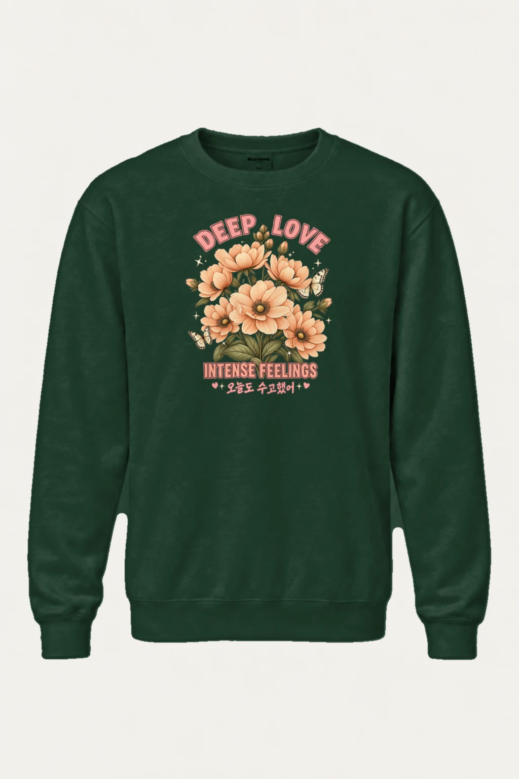 "Deep Love Daisies" Heavy Blend Unisex Crewneck Sweatshirt | Gildan 18000