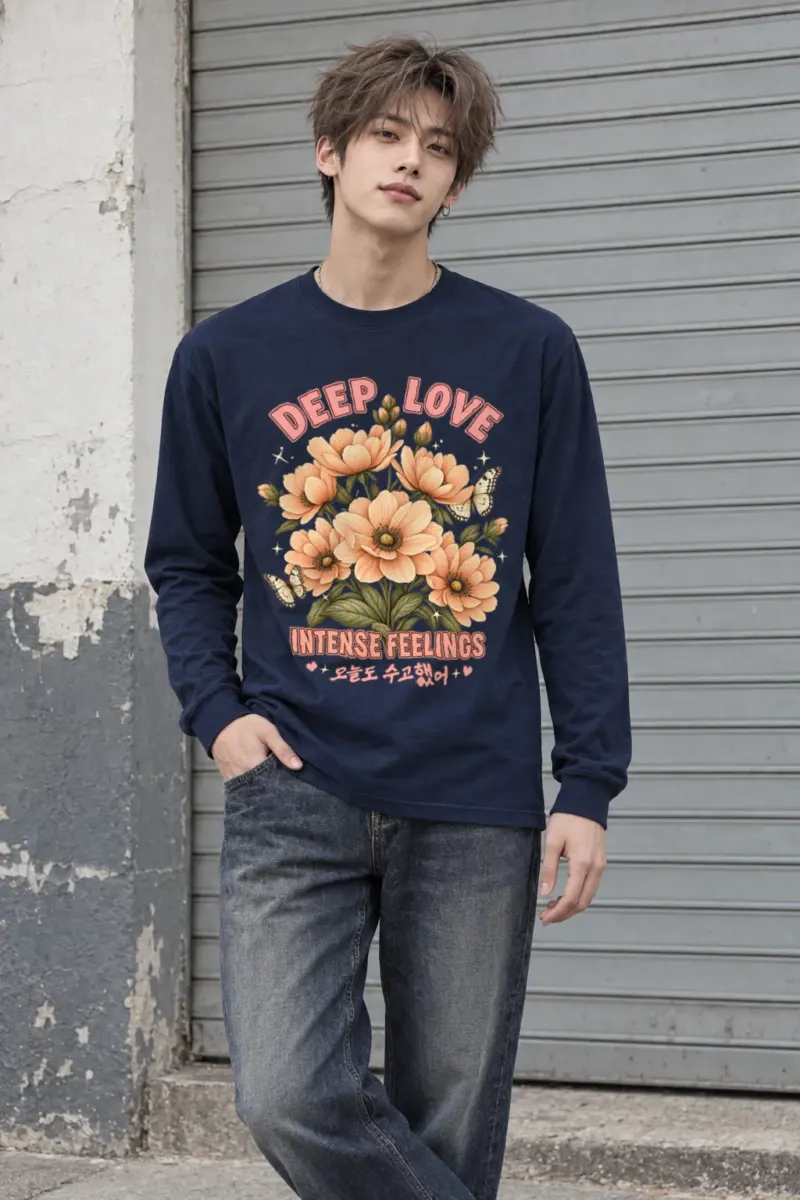 "Deep Love Daisies" Unisex Longsleeve T-shirt