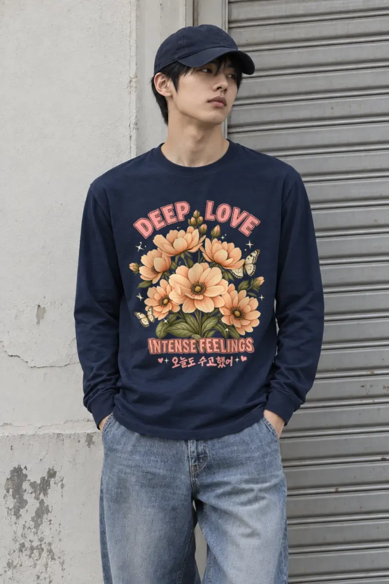 "Deep Love Daisies" Unisex Longsleeve T-shirt | Gildan 2400