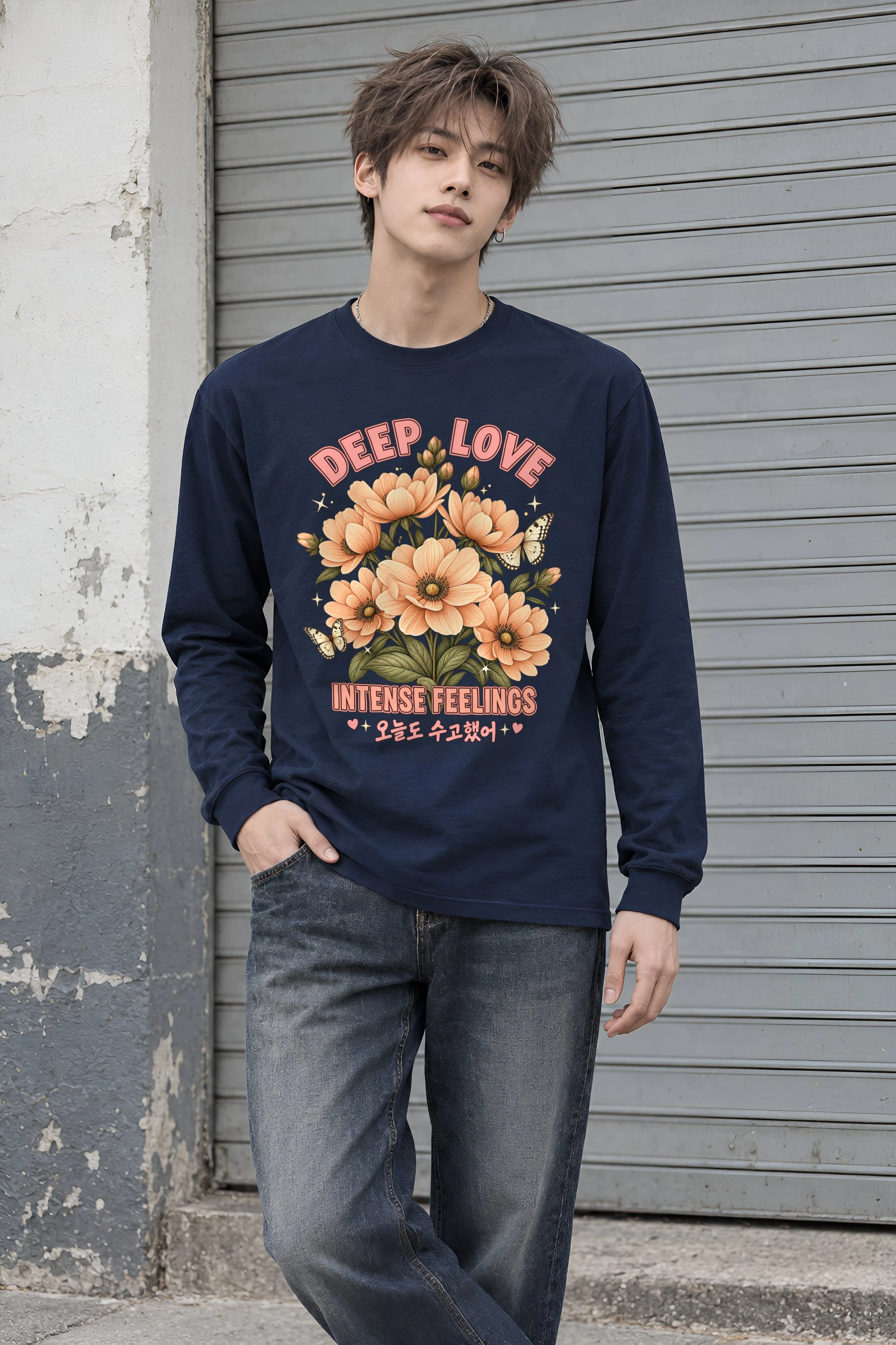 "Deep Love Daisies" Unisex Longsleeve T-shirt