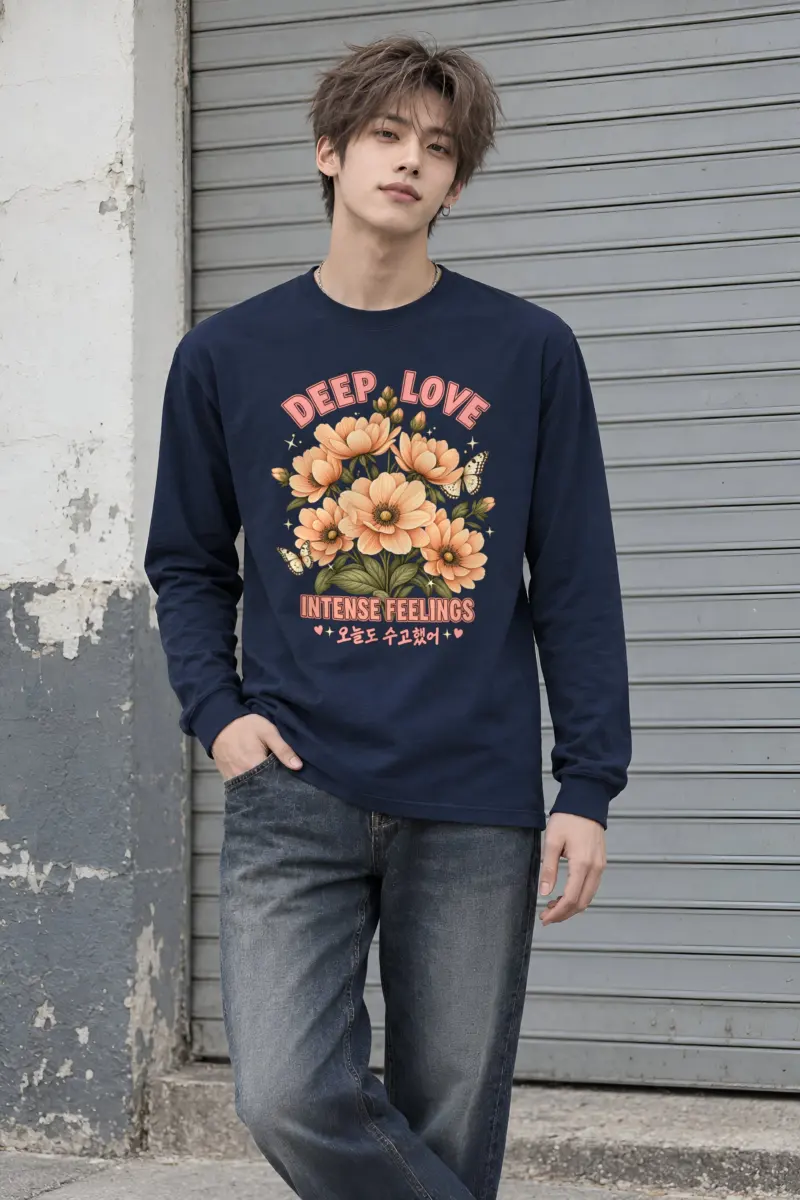 "Deep Love Daisies" Unisex Longsleeve T-shirt