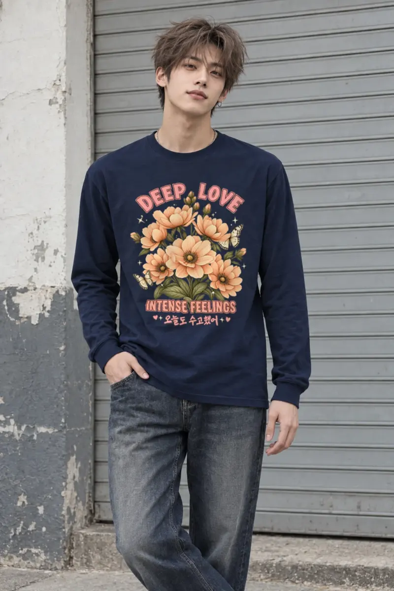 "Deep Love Daisies" Unisex Longsleeve T-shirt