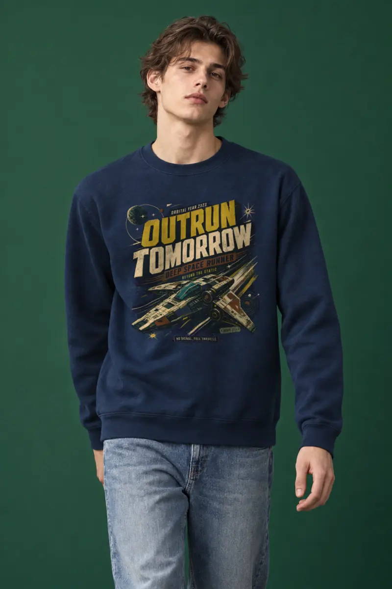 "Deep Space Runner" Heavy Blend Unisex Crewneck Sweatshirt
