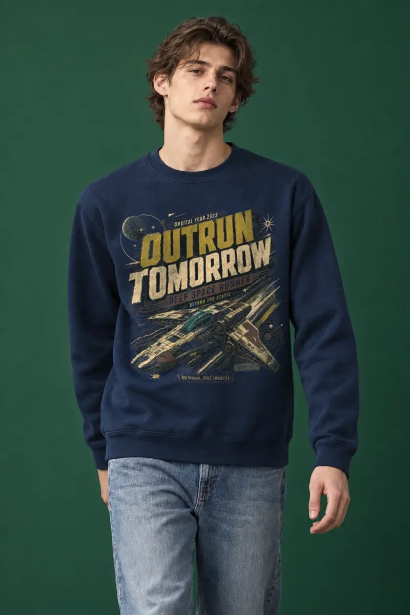 "Deep Space Runner" Heavy Blend Unisex Crewneck Sweatshirt