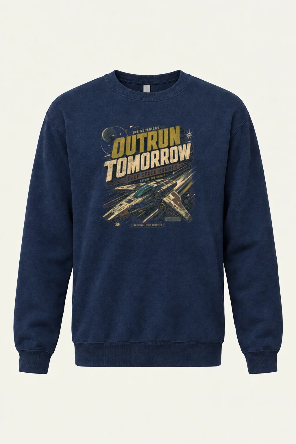 "Deep Space Runner" Heavy Blend Unisex Crewneck Sweatshirt | Gildan 18000