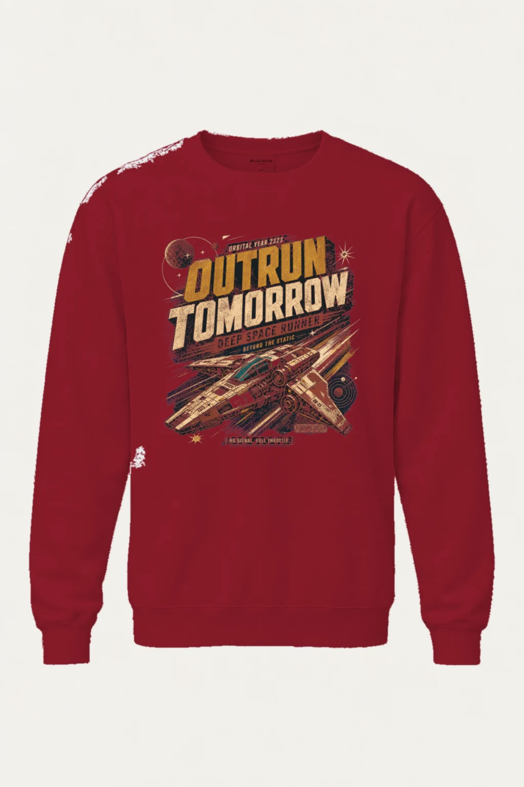 "Deep Space Runner" Heavy Blend Unisex Crewneck Sweatshirt | Gildan 18000