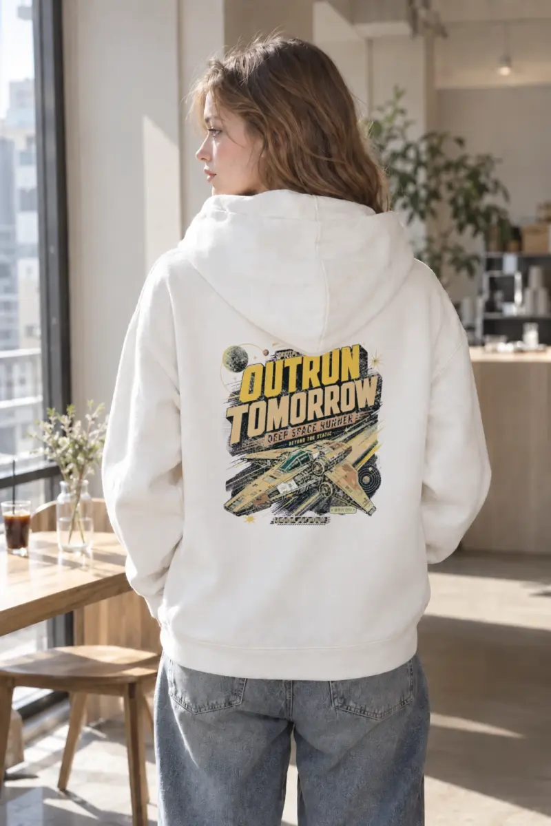 "Deep Space Runner" Heavy Blend Unisex Pullover Hoodie | Gildan 18500
