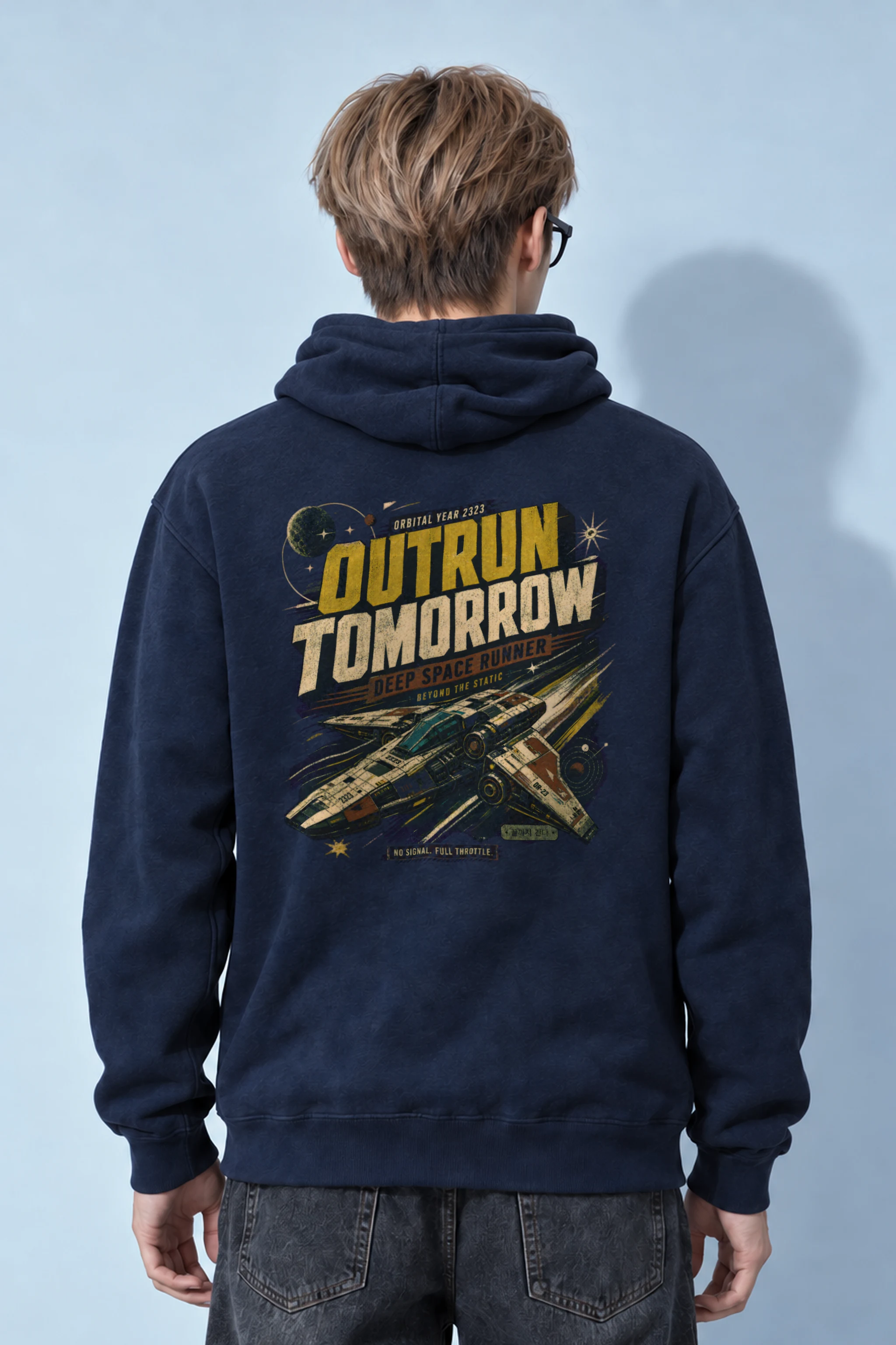"Deep Space Runner" Heavy Blend Unisex Pullover Hoodie
