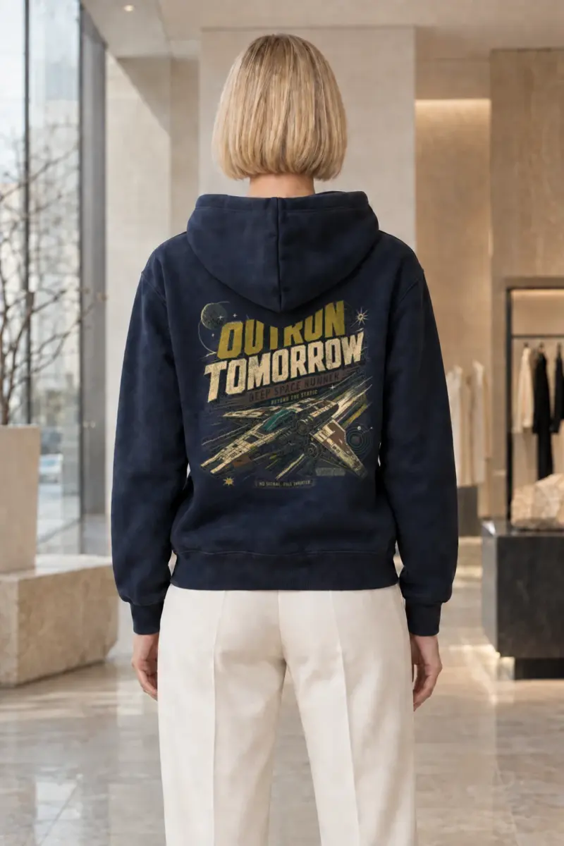 "Deep Space Runner" Heavy Blend Unisex Pullover Hoodie | Gildan 18500