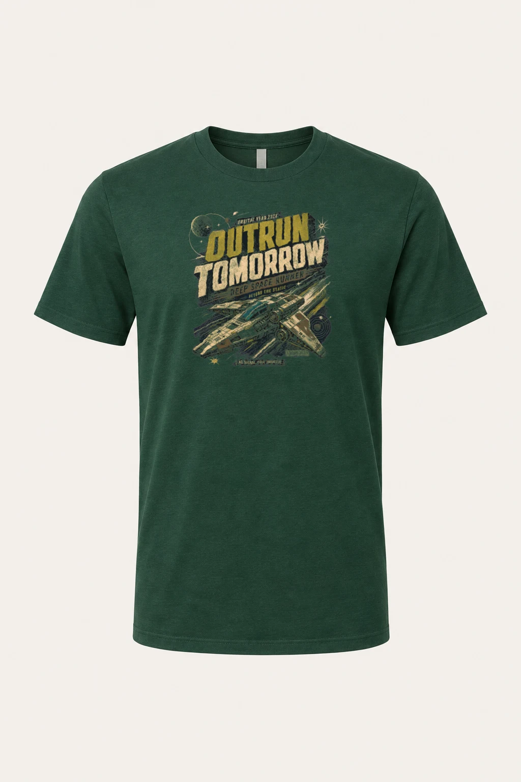 "Deep Space Runner" Heavyweight Unisex Crewneck T-shirt | Gildan 5000