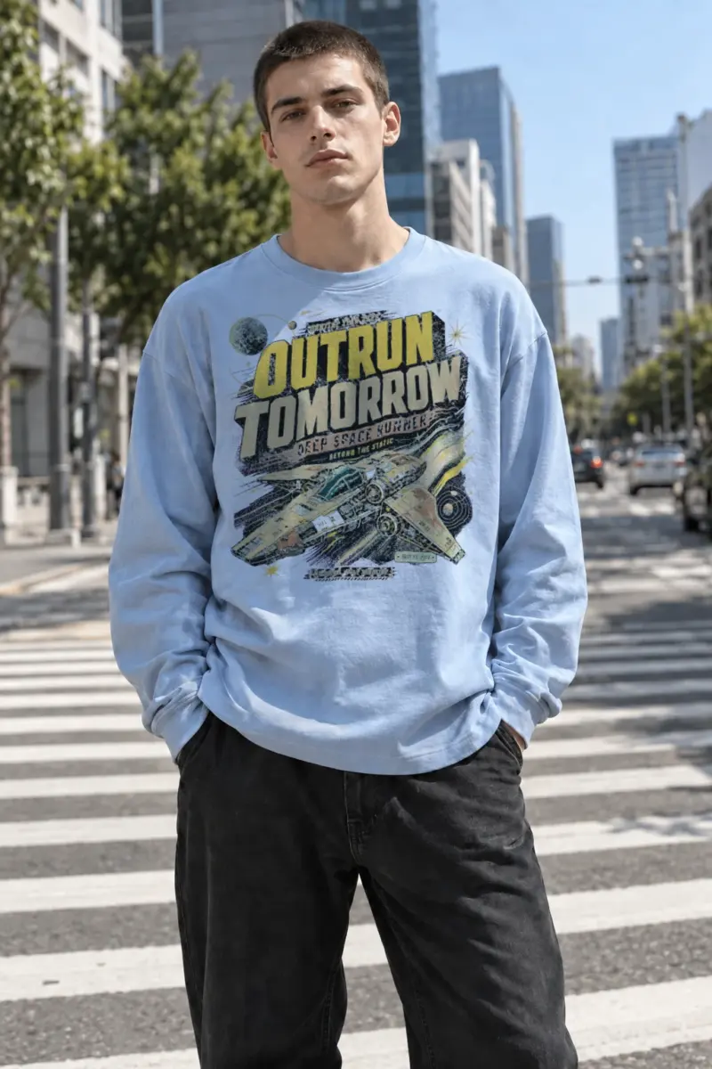 "Deep Space Runner" Unisex Longsleeve T-shirt | Gildan 2400