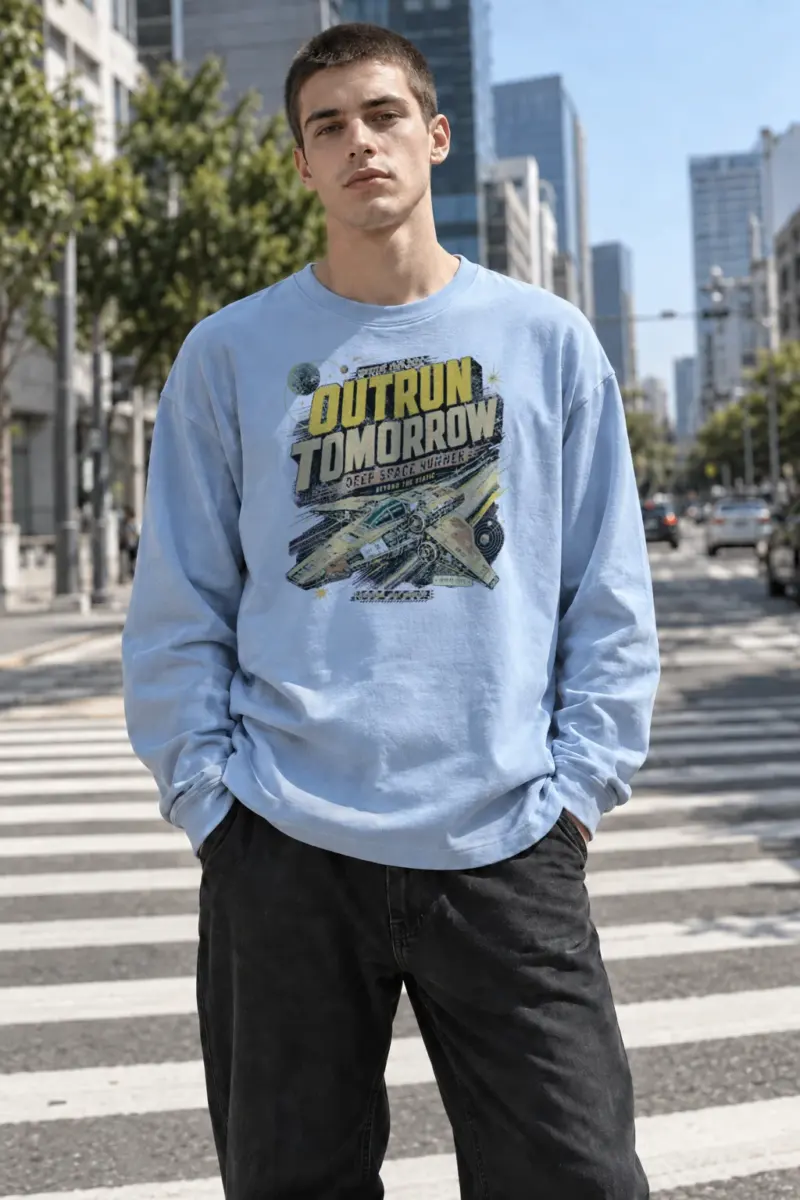 "Deep Space Runner" Unisex Longsleeve T-shirt | Gildan 2400