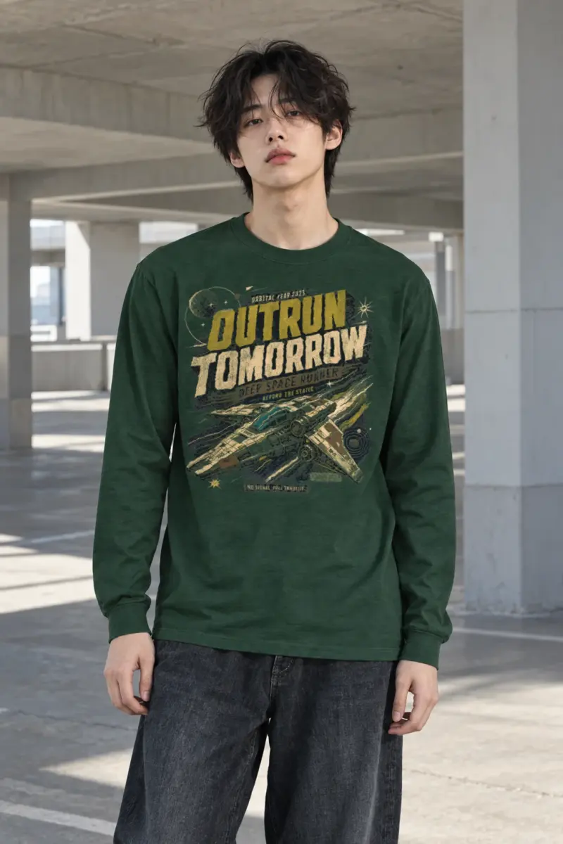"Deep Space Runner" Unisex Longsleeve T-shirt | Gildan 2400