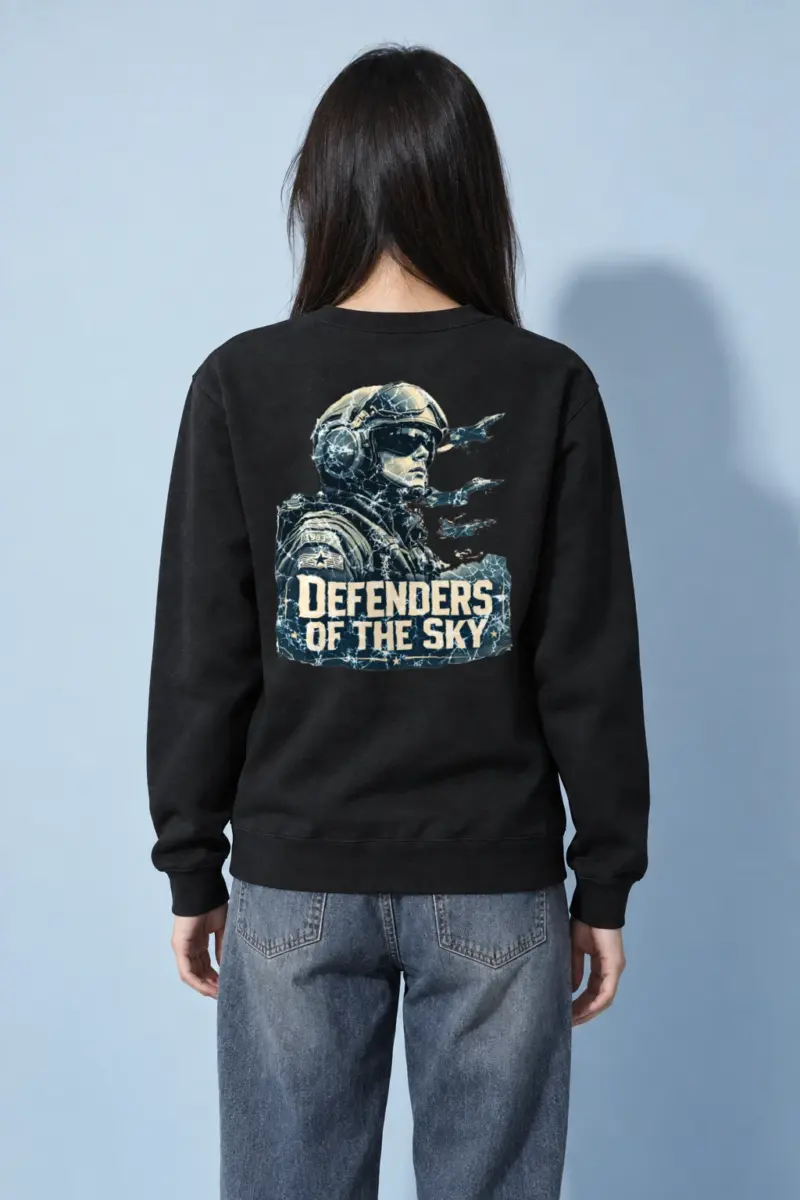 "Defenders Of The Sky" Heavy Blend Unisex Crewneck Sweatshirt | Gildan 18000