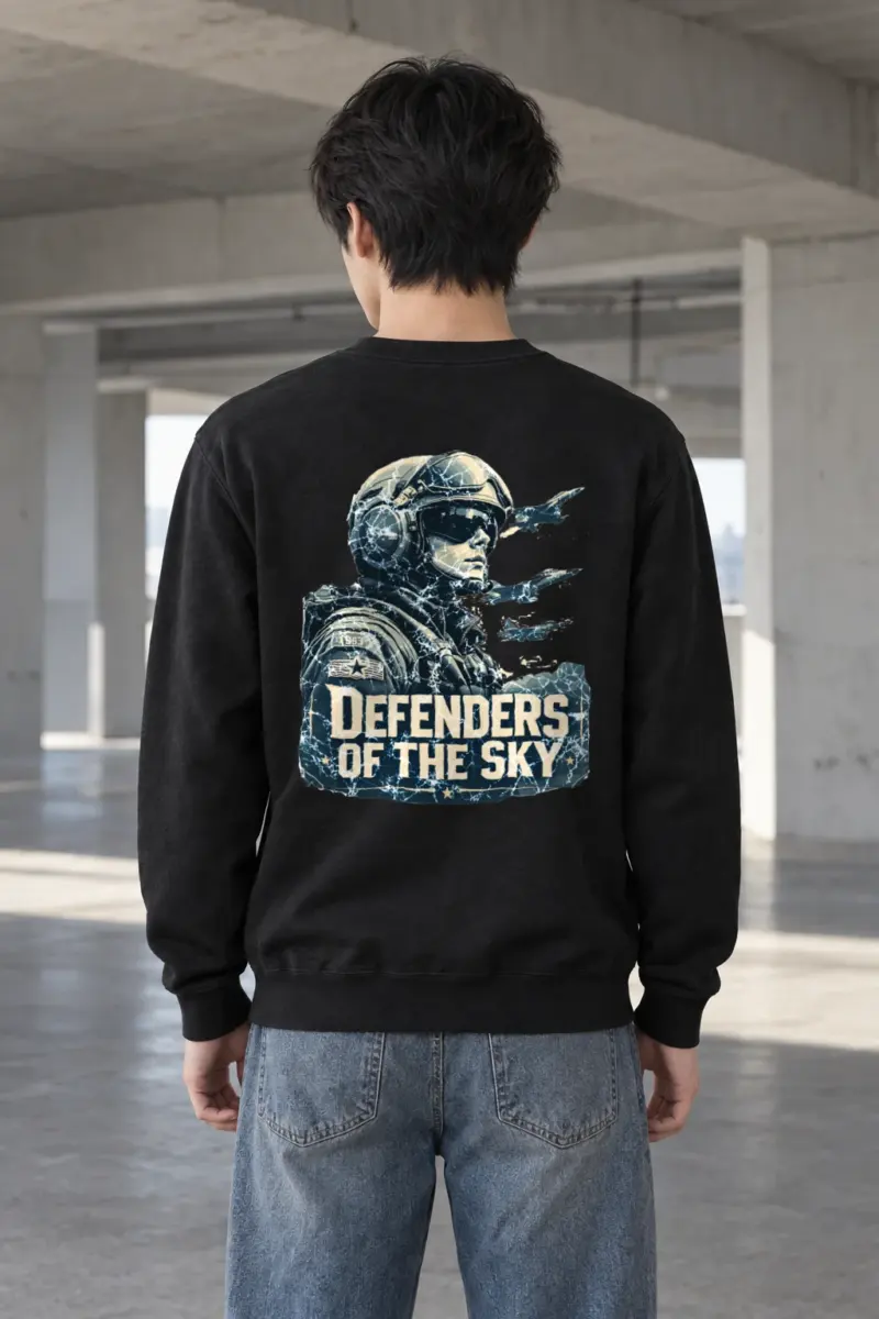 "Defenders Of The Sky" Heavy Blend Unisex Crewneck Sweatshirt