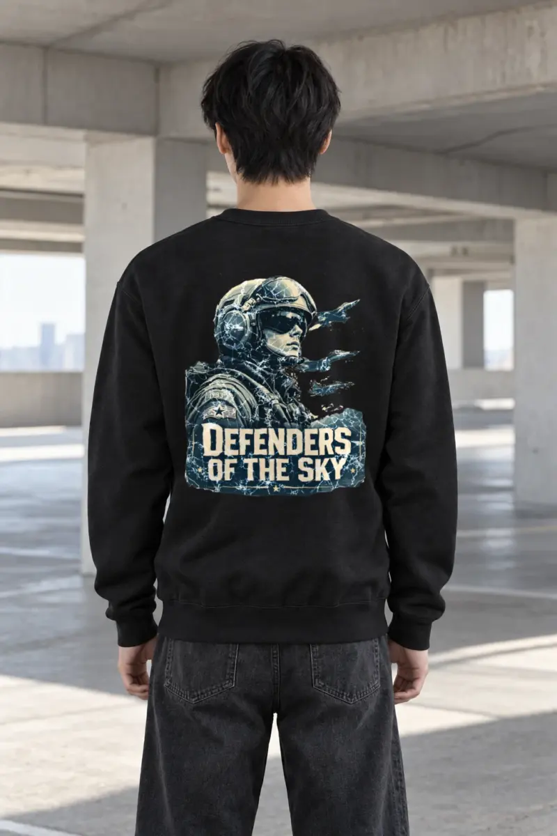 "Defenders Of The Sky" Heavy Blend Unisex Crewneck Sweatshirt | Gildan 18000