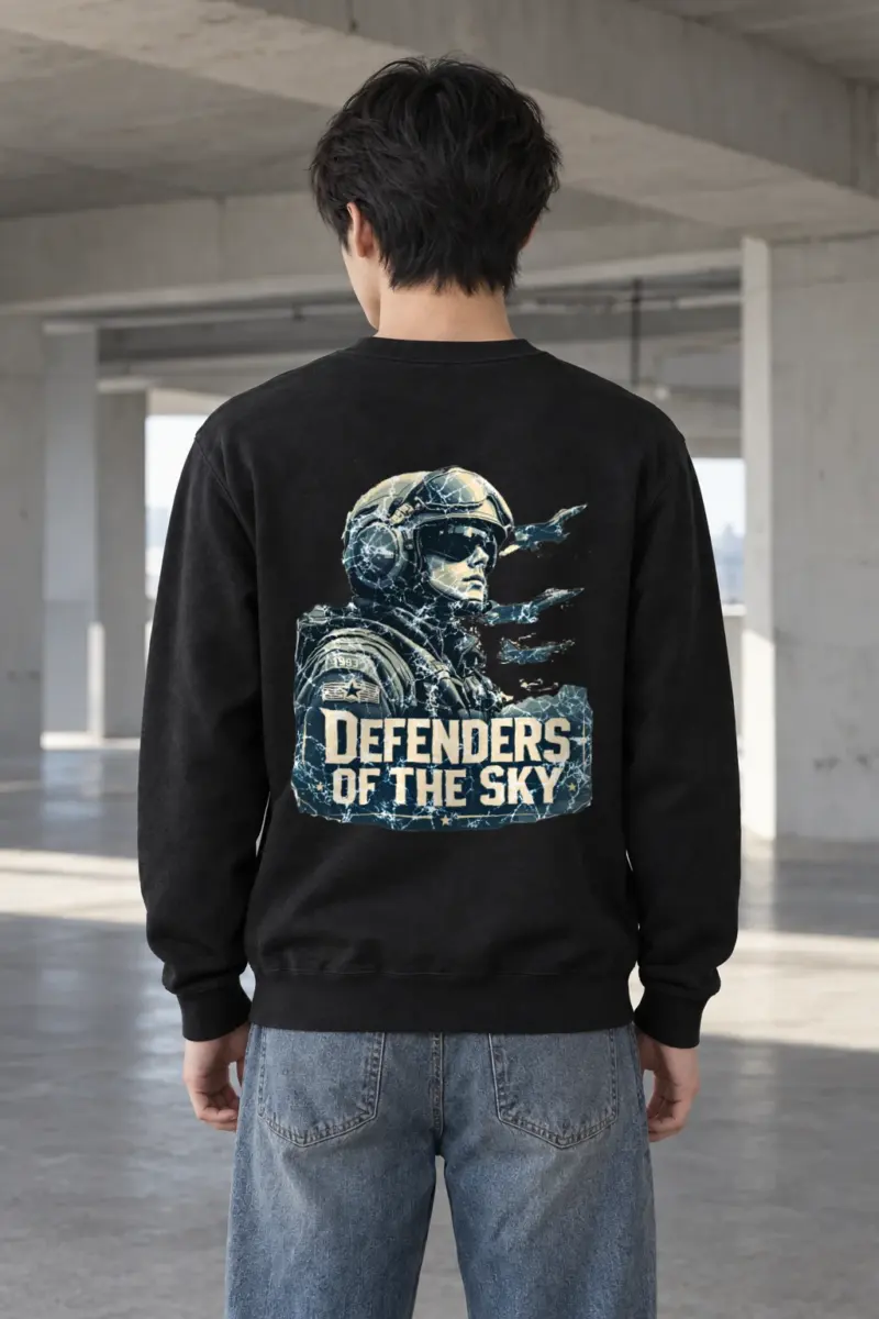 "Defenders Of The Sky" Heavy Blend Unisex Crewneck Sweatshirt