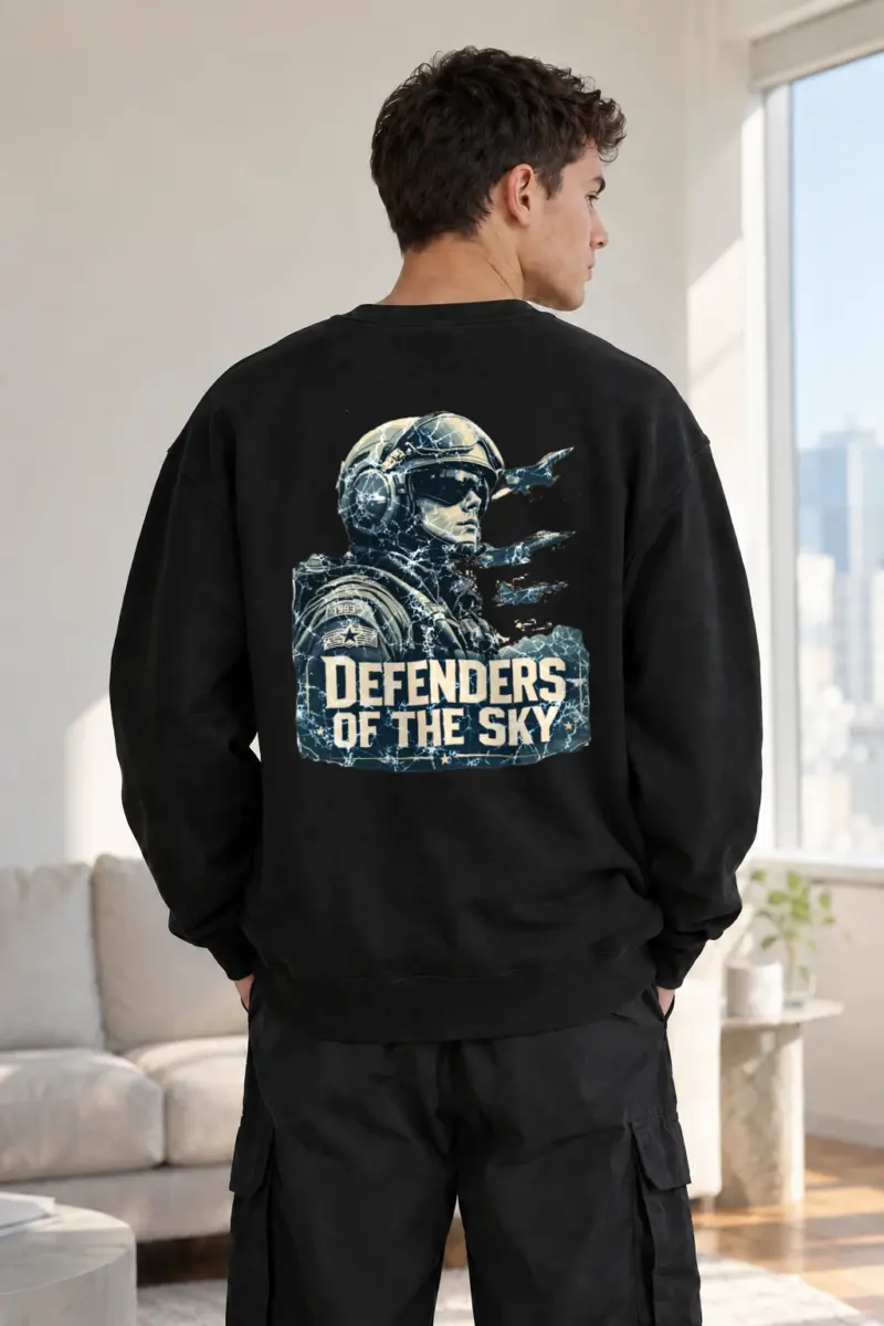 “Defenders Of The Sky” Heavy Blend Unisex Crewneck Sweatshirt | Gildan 18000
