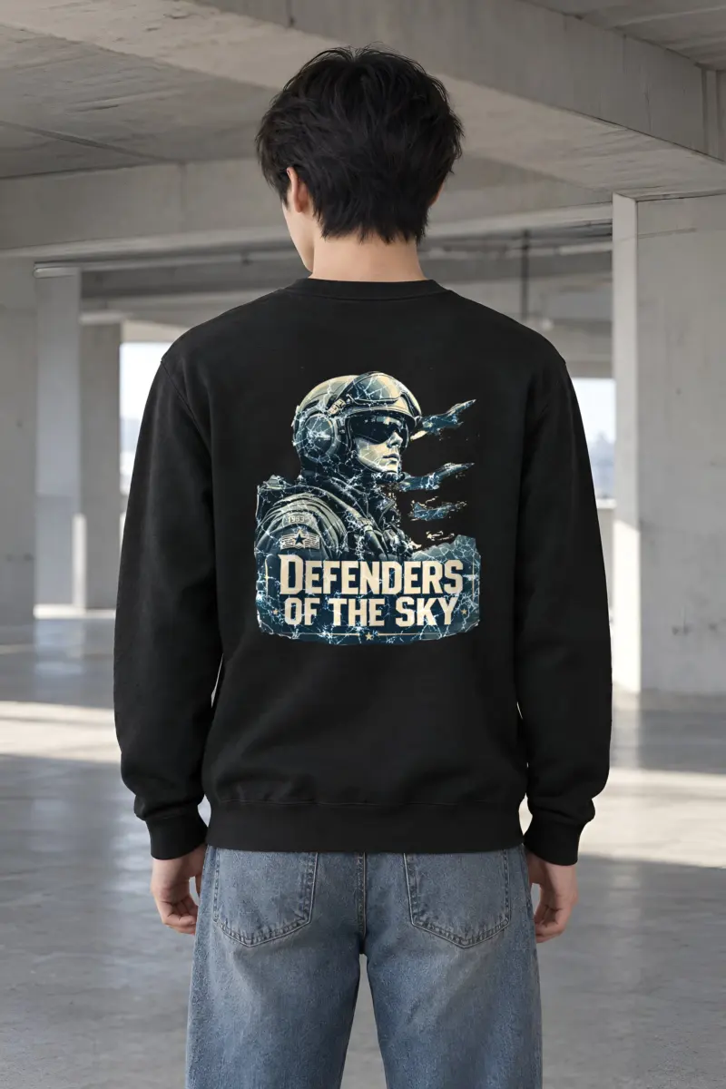 "Defenders Of The Sky" Heavy Blend Unisex Crewneck Sweatshirt