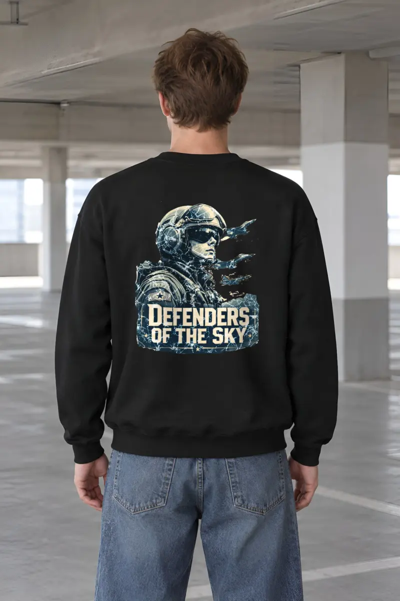"Defenders Of The Sky" Heavy Blend Unisex Crewneck Sweatshirt