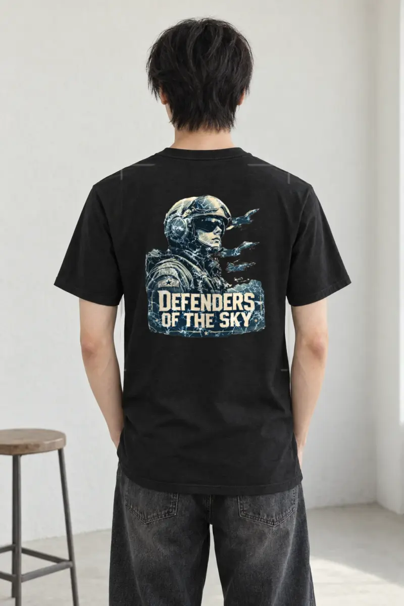 "Defenders Of The Sky" Heavyweight Unisex Crewneck T-shirt