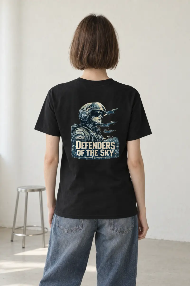 "Defenders Of The Sky" Heavyweight Unisex Crewneck T-shirt