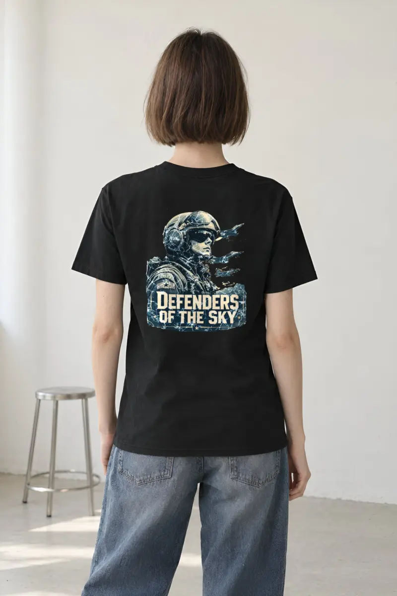 "Defenders Of The Sky" Heavyweight Unisex Crewneck T-shirt