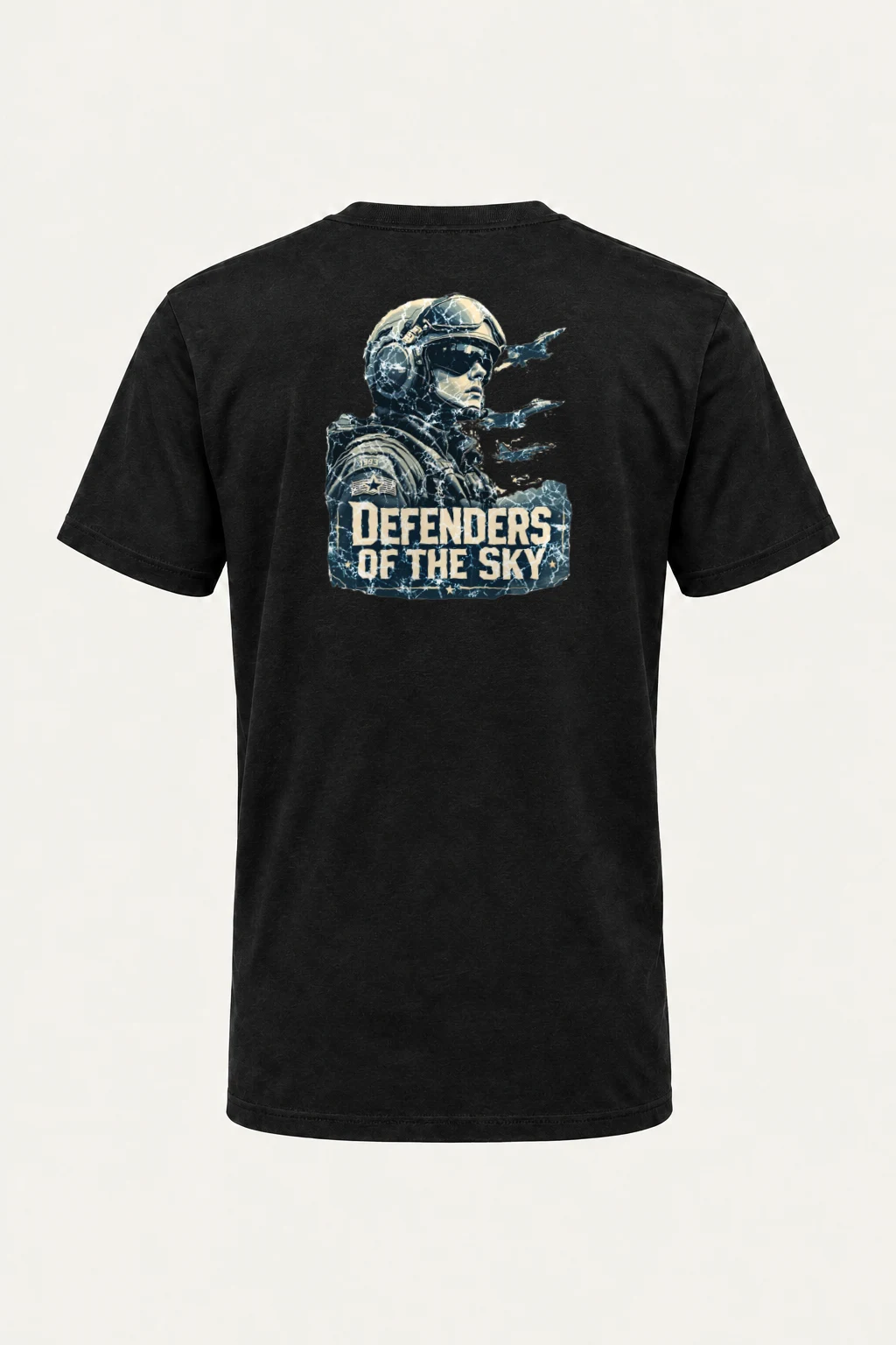 "Defenders Of The Sky" Heavyweight Unisex Crewneck T-shirt | Gildan 5000